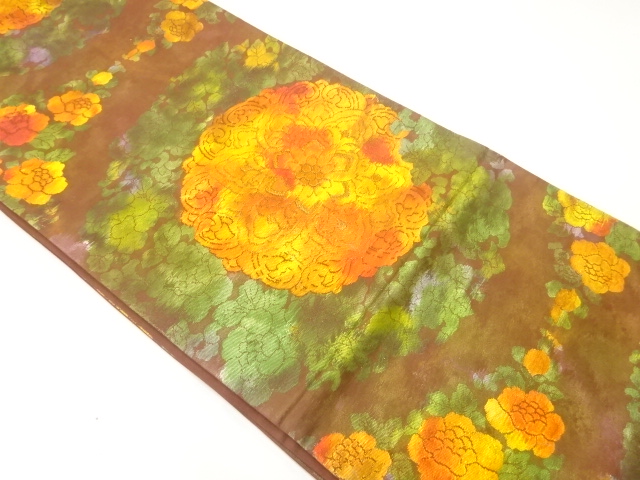 アンティーク　華紋織出し袋帯（材料）